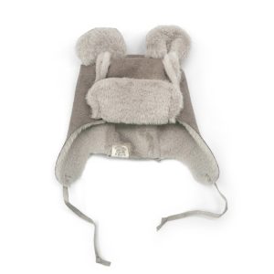 Bonnet teddy eskimo suede almond