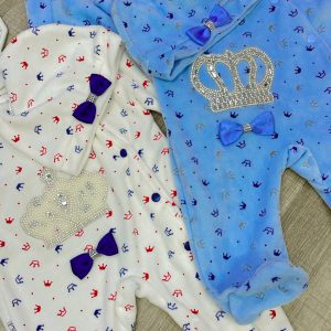 Grenouillère prince en velour