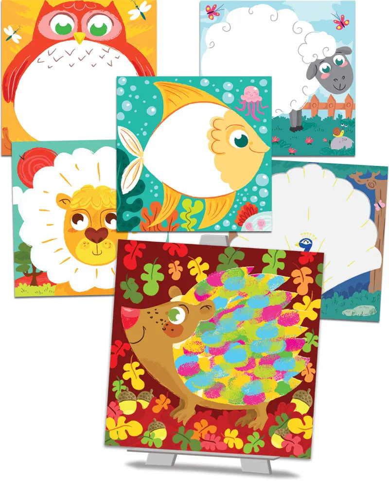 Peinture au doigt Animaux colorés – Créa Lign’ – Image 4