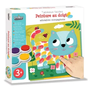 Peinture au doigt adorables compagnons – Créa Lign&rsquo;
