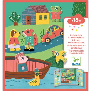 Stickers épais et repositionnables / Les animaux 18m+