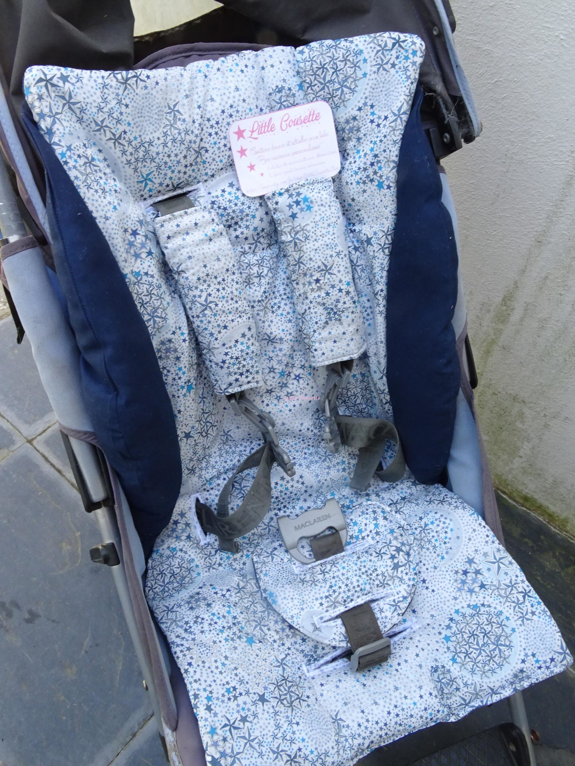 Kit confort poussette molletonné + cache-sangles vrai tissu LIBERTY of LONDON – Image 3