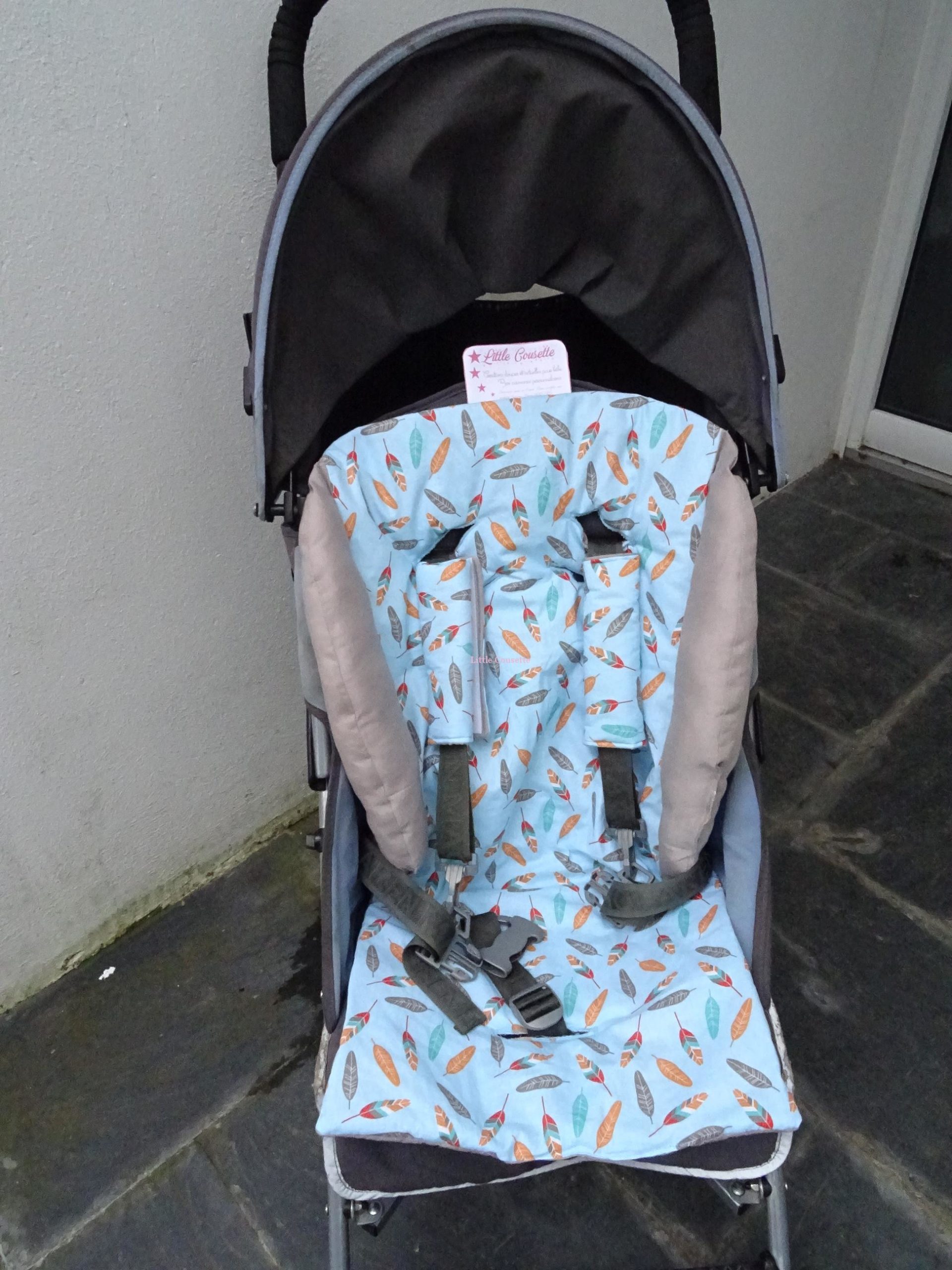 Kit confort poussette molletonné + cache-sangles vrai tissu LIBERTY of LONDON – Image 9