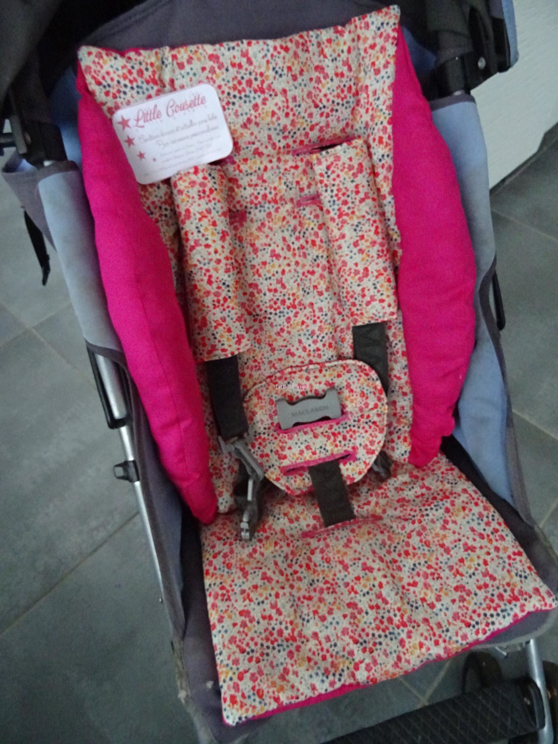 Kit confort poussette molletonné + cache-sangles vrai tissu LIBERTY of LONDON – Image 8