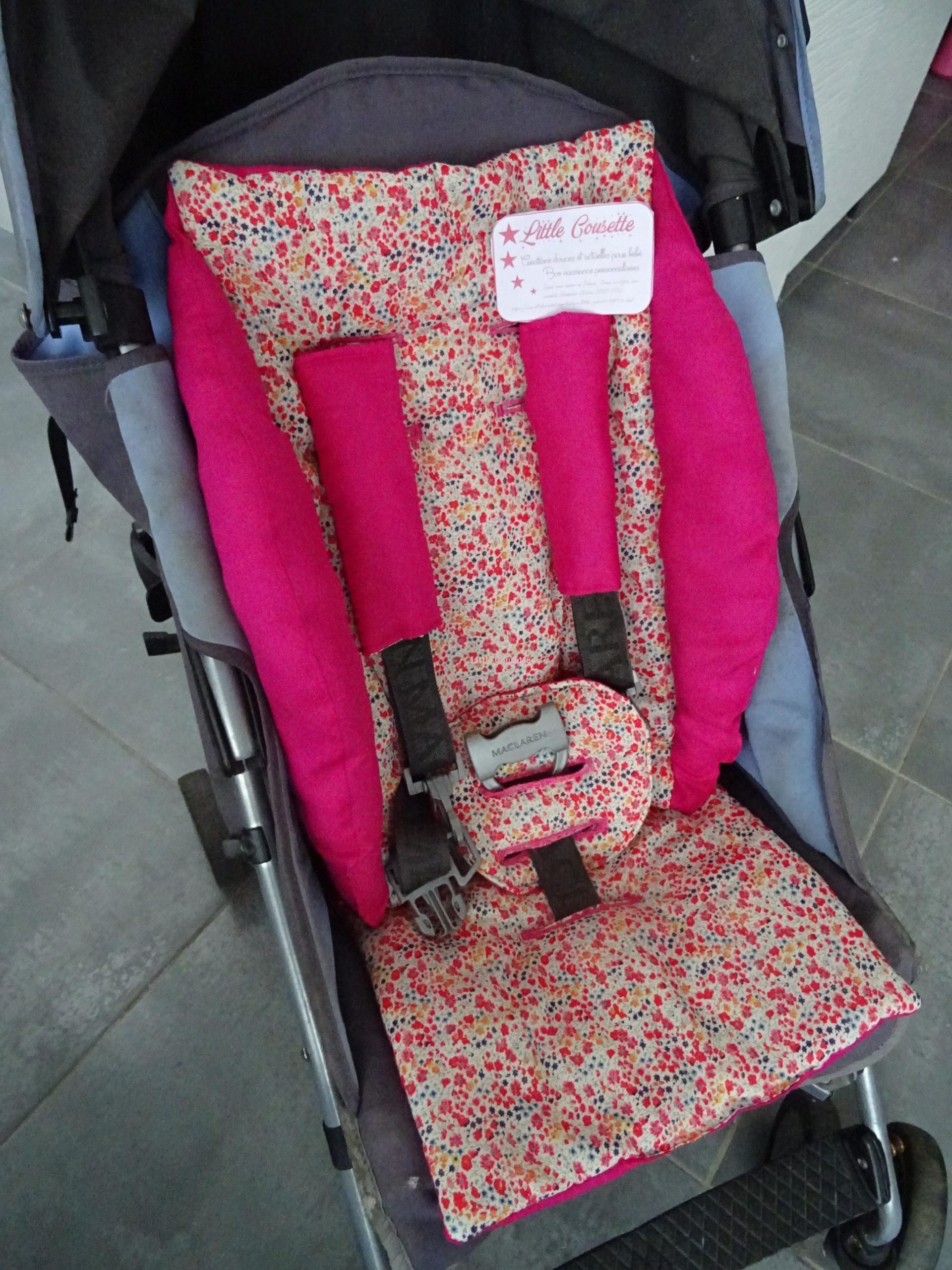 Kit confort poussette molletonné + cache-sangles vrai tissu LIBERTY of LONDON – Image 5