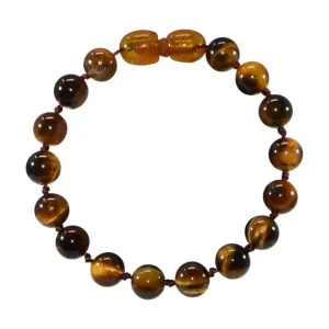 Bracelet Bébé – Pierres naturelles : Œil du Tigre Marron
