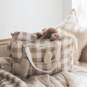 Sac à langer maternité Camila Vichy Caramel