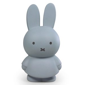 Tirelire enfant Miffy 19 cm Bleu argenté personnalisable