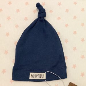 Bonnet naissance 100% coton _ Bleu