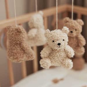 Mobile Bébé Teddy Bear Naturel et Biscuit – Jollein