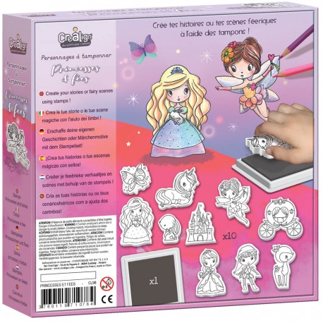 Personnages à tamponner Princesses et fées – Créa Lign’ – Image 2