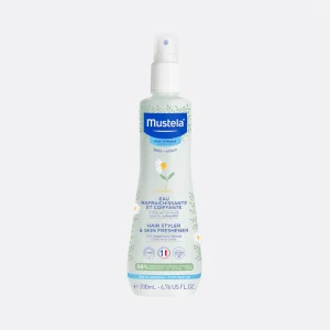 Mustela Bébé Eau Rafraichissante Et Coiffante Cheveux Flacon Vaporisateur 200ml