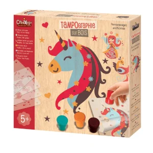 Tampographie sur Bois « Personnages enchantés »- Créa Lign’