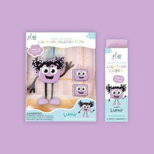 Cubes lumineux personnage violet Lila GLO Pals