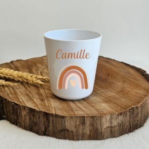 Gobelet enfant personnalisable – Arc en ciel