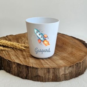 Gobelet enfant personnalisable – Fusée