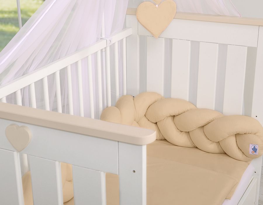 Tresse de lit 180cm Beige – Image 2