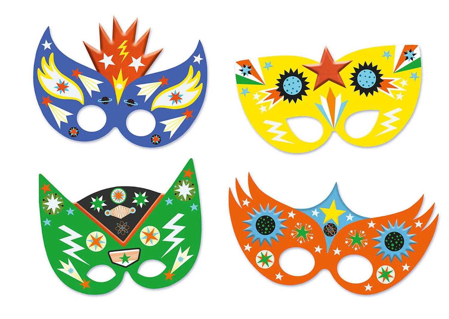 Ma pochette d’artiste – Mes masques de super héros à décorer – Image 2