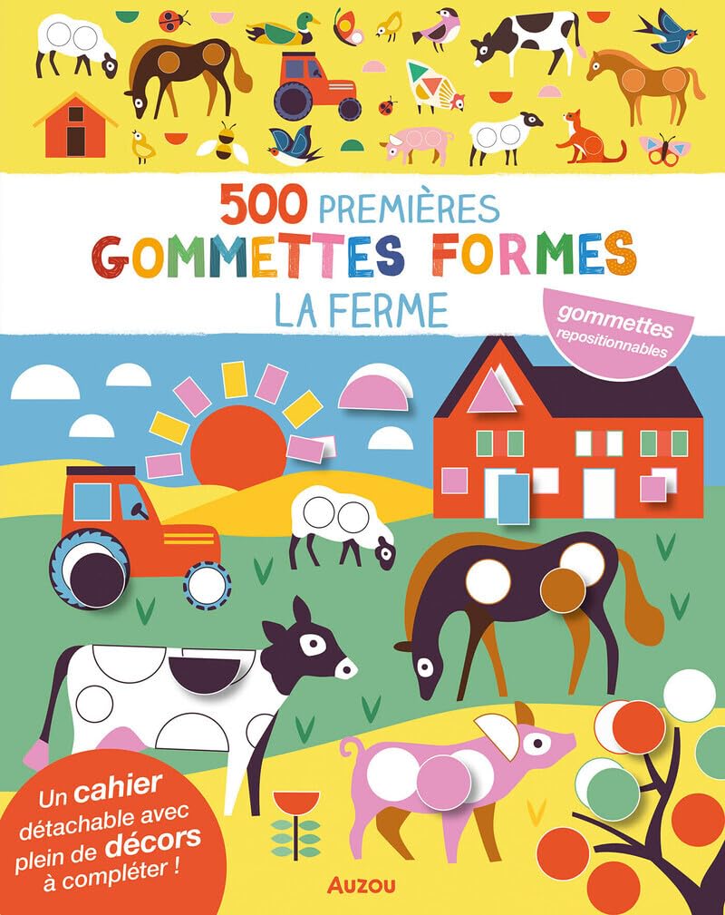 500 premières gommettes formes – La ferme