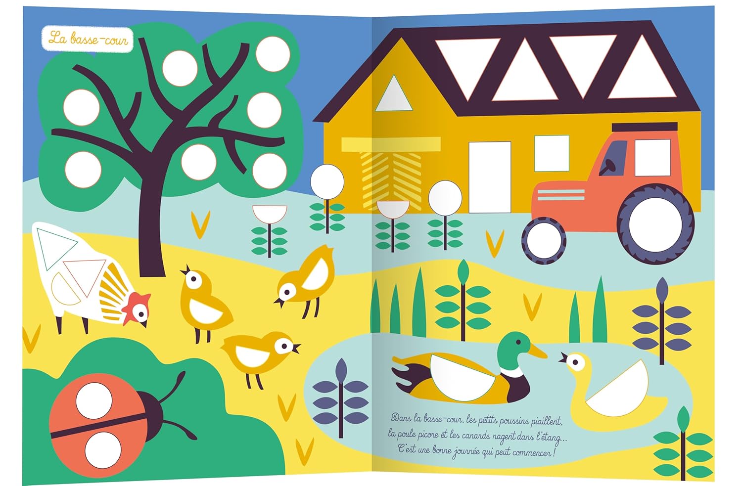 500 premières gommettes formes – La ferme – Image 2