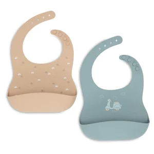 Bavoir Silicone – On the Go – 2 Unités