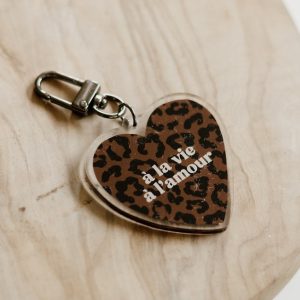 Porte-Clés À LA VIE, À L&rsquo;AMOUR Léopard