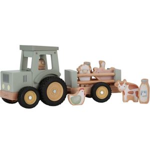 Tracteur avec remorque en bois Little Farm
