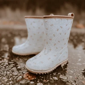 Bottes de pluie Mrs Ertha – Flower Buds paillettes