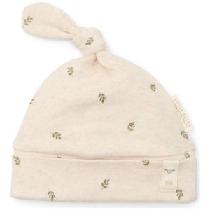 Bonnet de naissance Little Dutch Green Leaves (Taille 1 – 44-56)