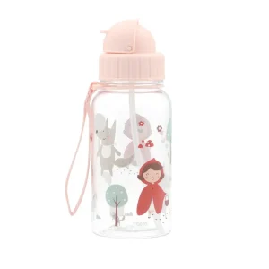 Gourde avec paille Le petit Chaperon Rouge personnalisable