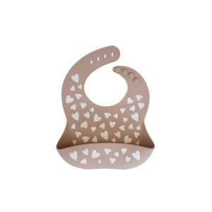 Bavoir en silicone Fall in love Taupe