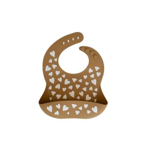 Bavoir en silicone Fall in love Camel