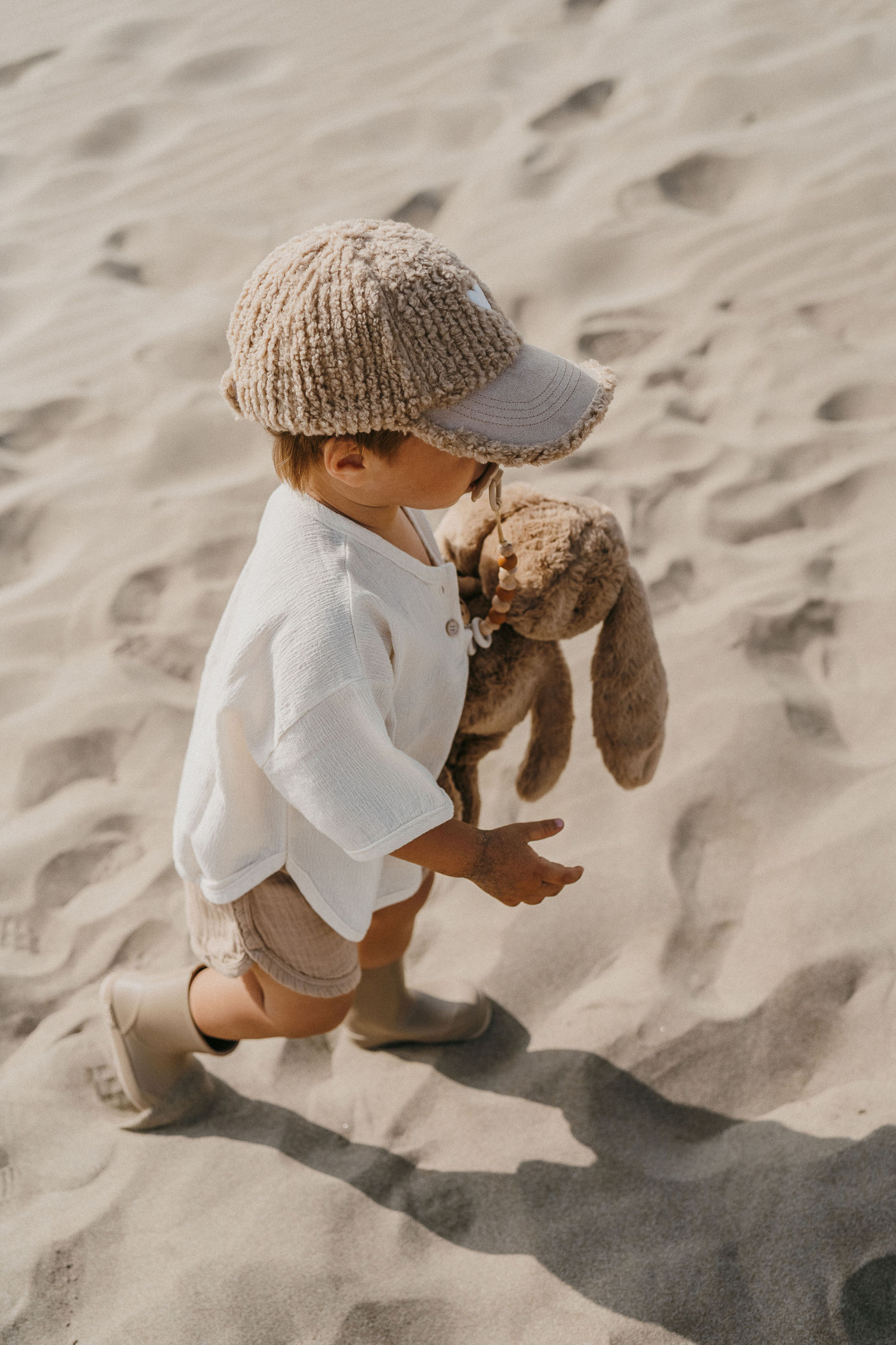 Casquette enfant Love Beige – Image 4