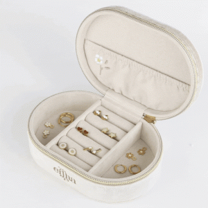 Coffret à bijoux broderie marguerite