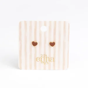 Boucles d’oreilles à tige Petits cœurs
