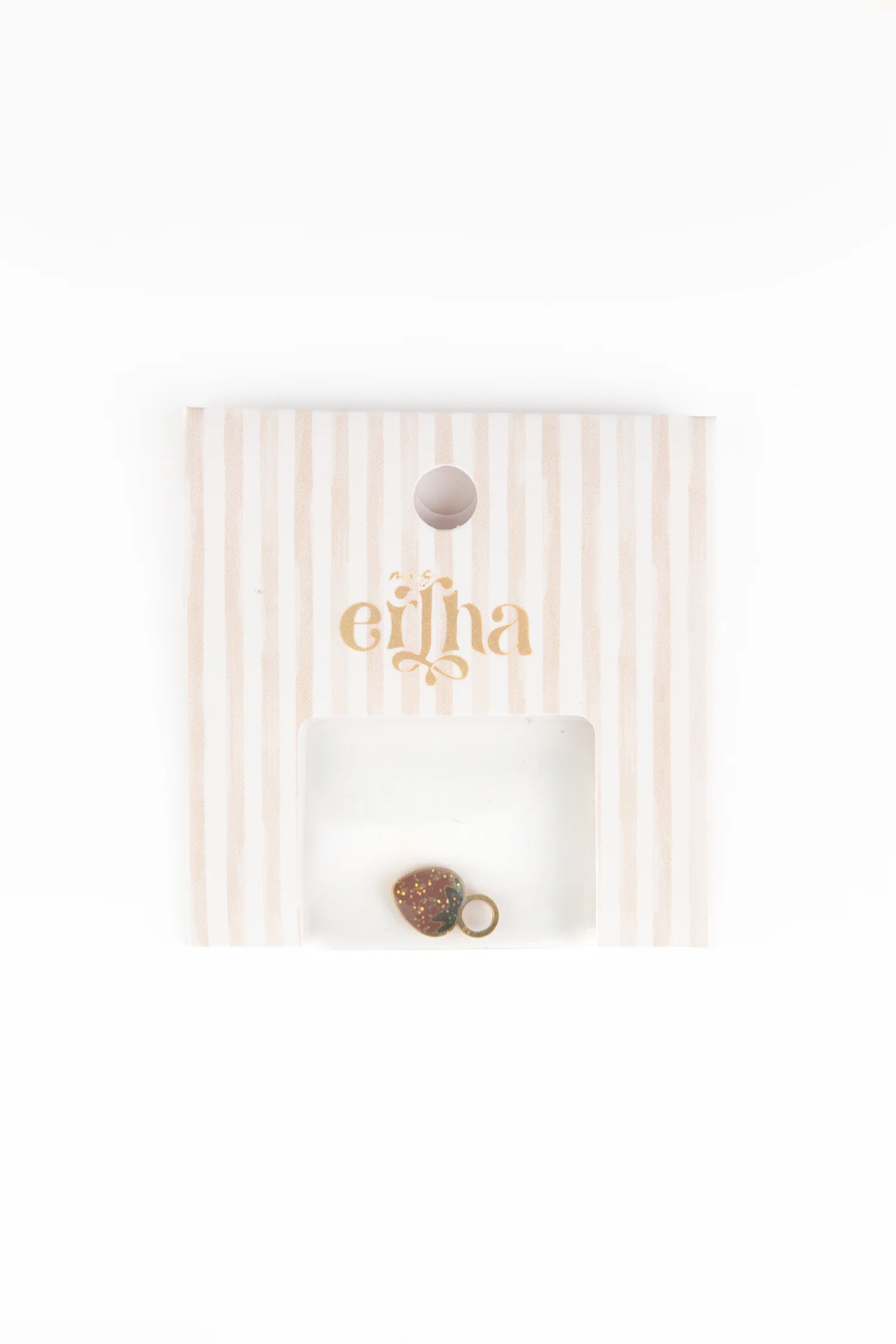 Charms Fraise pailletée (unité) – Image 2