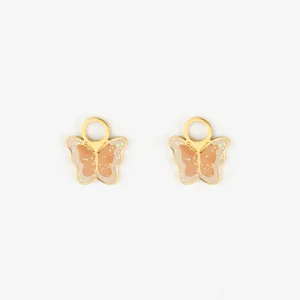 Charms papillons pailletés (lot de 2)