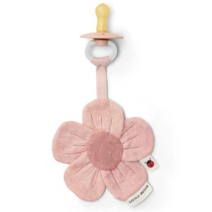 Doudou Attache Tétine en gaze de coton Fleur Fairy Garden