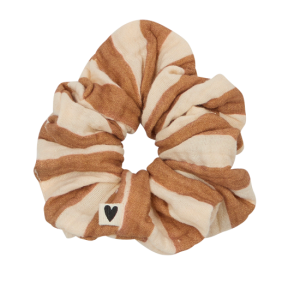 Chouchou gaze de coton rayures larges