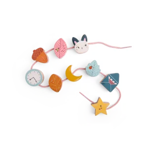 Jeu de perles en bois à enfiler Après la pluie