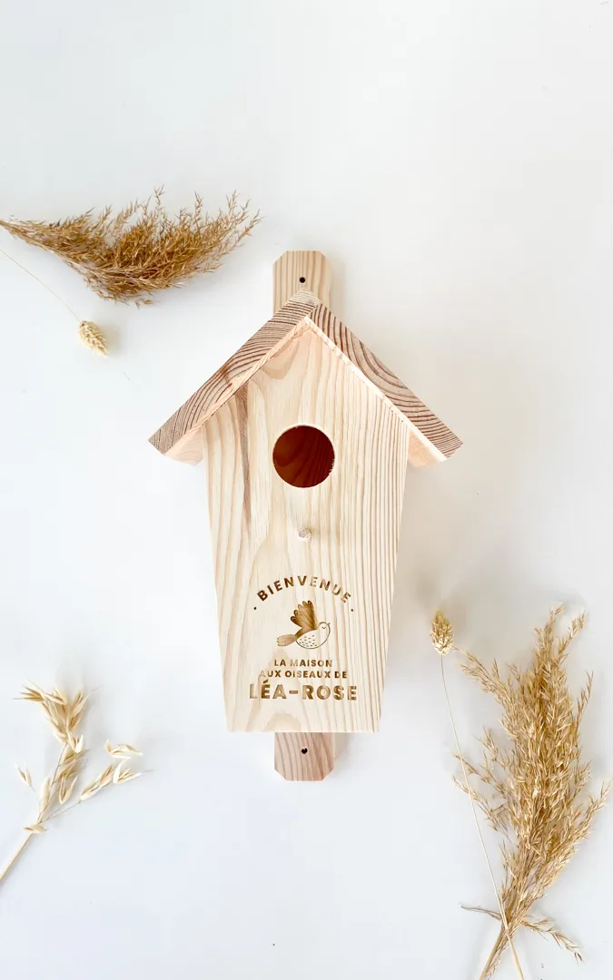 Nichoir en bois personnalisé