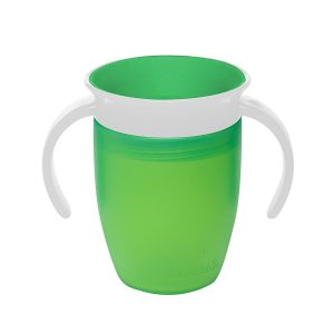 Munchkin – Tasse miracle 360ᵒ d’apprentissage pour bébé – vert – 207ml