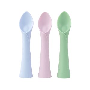 Nooni Care – Lot de 3 cuillères pour bébé en silicone doux