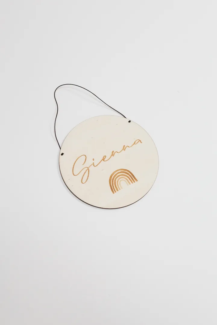 MÉDAILLON EN BOIS « Rainbow » – Image 2