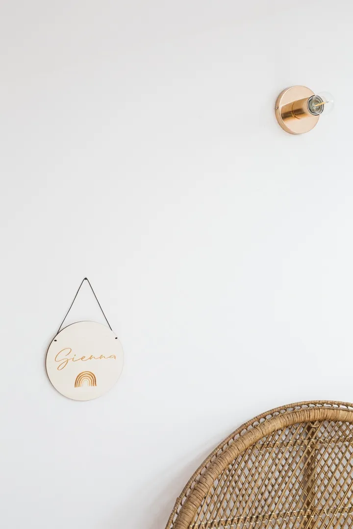 MÉDAILLON EN BOIS « Rainbow »