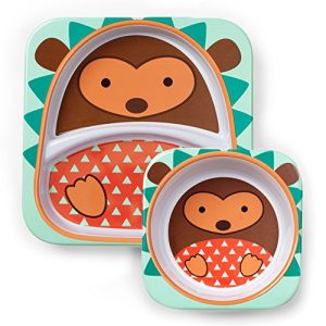 Skip Hop – Kit assiette + bol Hérisson pour bébé (plusieurs coloris disponibles)