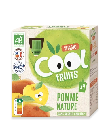 Vitabio Cool Fruits Pomme Nature 4x19g