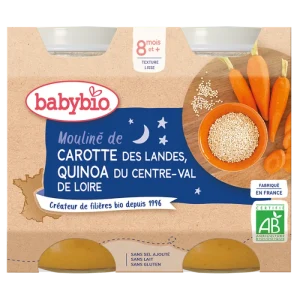 Babybio Carotte Quinoa 2x200g 8m+