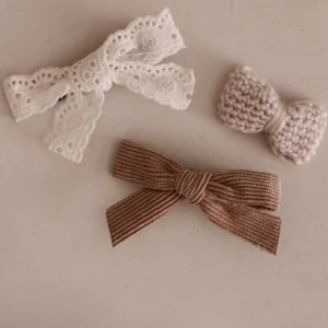 Set barrettes velours