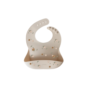 Bavoir silicone / Abricots